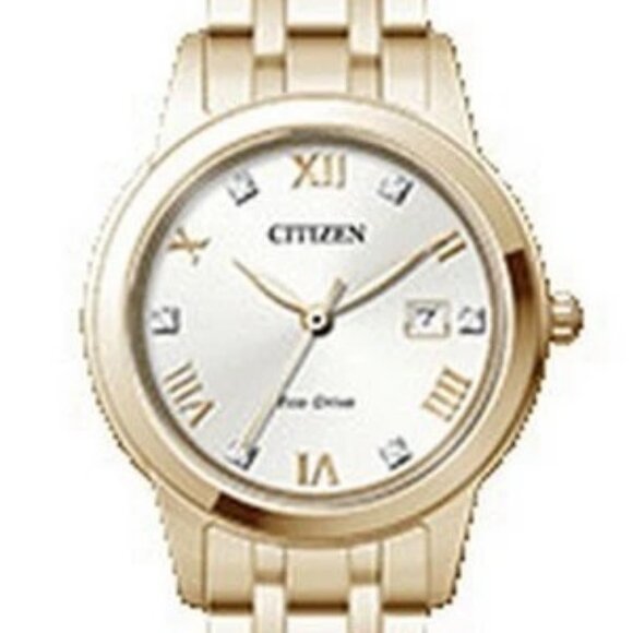 Citizen Women's Classic Date Indicator Eco-Drive Rose Gold Watch 29MM FE1243-59A - Picture 1 of 2